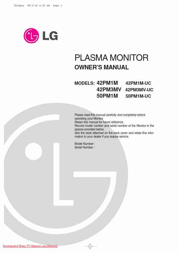 LG Electronics Computer Monitor 42PM1M-page_pdf